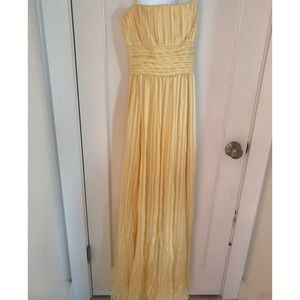 Yellow BCBG Prom Dress